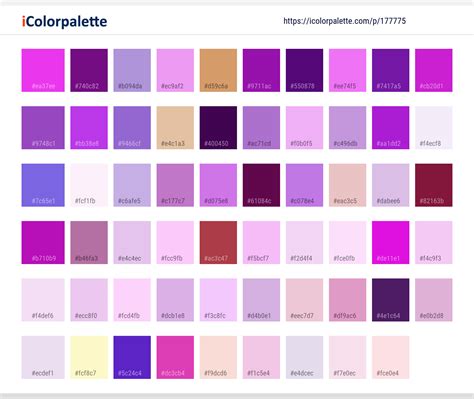 color palette ideas  violet purple lilac image icolorpalette