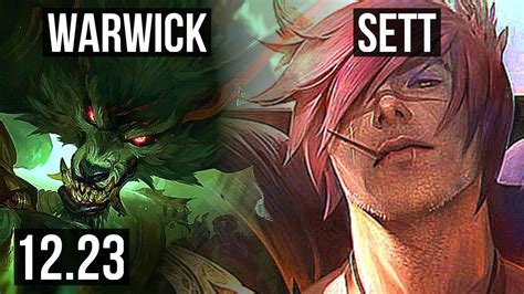 Warwick Vs Sett Top Solo Kills Games M Mastery Euw