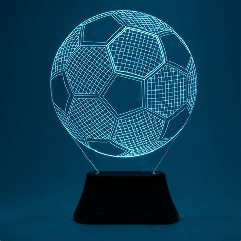 D Led Lampe Football Optique Illusion Veilleuse Lampe De Nuit Pour