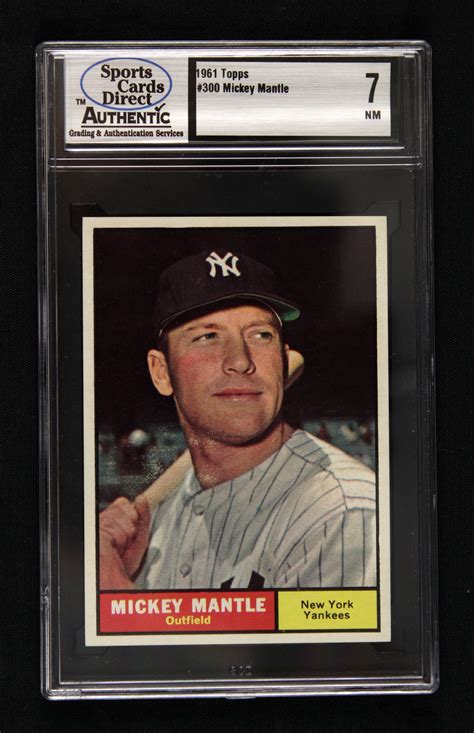 Lot Detail Mickey Mantle New York Yankees Topps Card