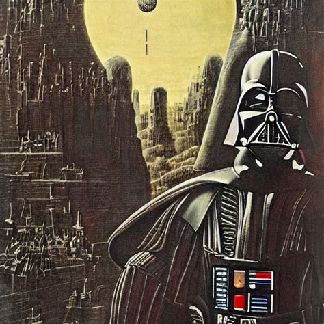 Stabilityai Stable Diffusion Darth Vader In A City By Max Ernst And