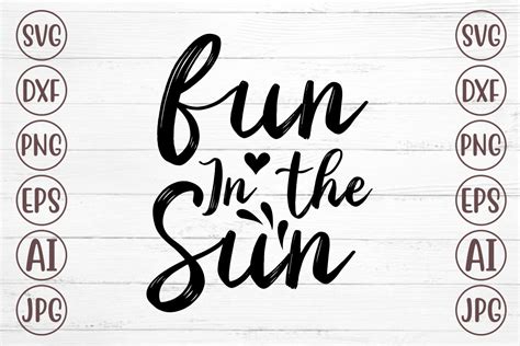 Fun In The Sun Svg Graphic By Svgmaker · Creative Fabrica