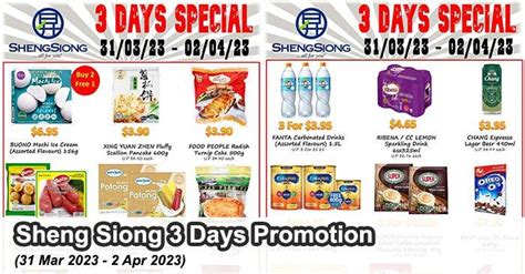 Sheng Siong Days Promotion Mar Apr