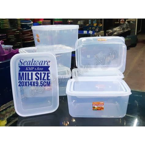 Jual Food Box 1800ml Plastik Kotak Makan 1800 Ml Toples Kmp Mutiara