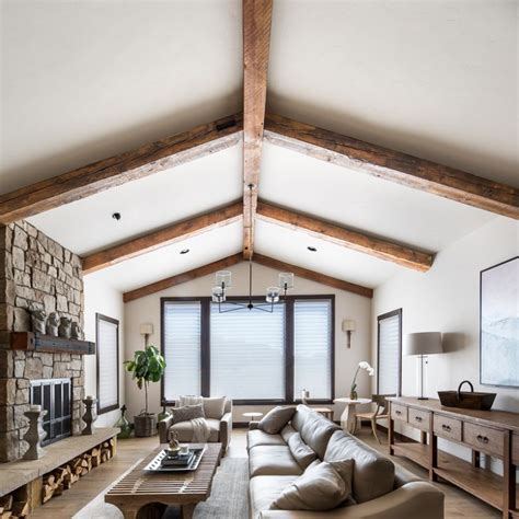 Living Room Barnwood Ceiling Beams | Barnwood Innovations