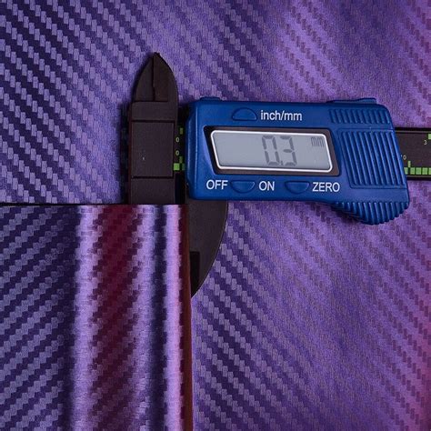 Purple Blue Chameleon Carbon Fiber Vinyl Wrap High Temperature Water