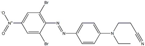 3 4 2 6 ジブロモ 4 ニトロフェニル アゾ フェニル エチルアミノ プロパンニトリル 55281 26 0