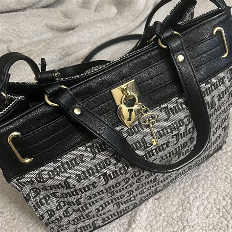 Juicy Couture Women S Black And Grey Bag Depop