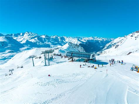 Alpine Ski Resort St. Anton am Arlberg in Winter Time Stock Image ...