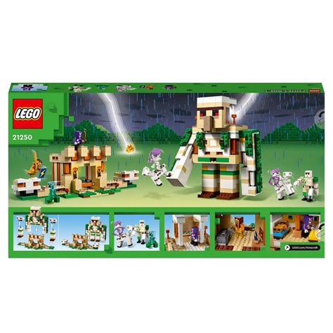 Lego Minecraft World The Iron Golem Fortress Set Smyths Toys Uk