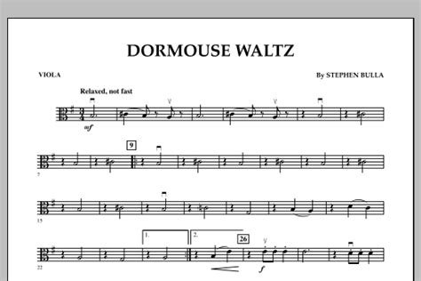 Dormouse Waltz Viola Sheet Music Stephen Bulla Orchestra