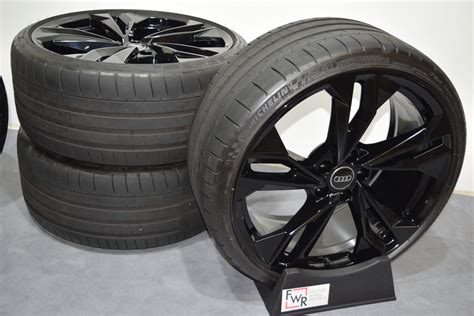 20″ AUDI S5 A5 RS5 Factory OEM RIMS WHEELS AND TIRES BLACK 12006 ...