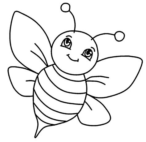 Abelha para Colorir e Imprimir - Muito Fácil - Colorir e Pintar