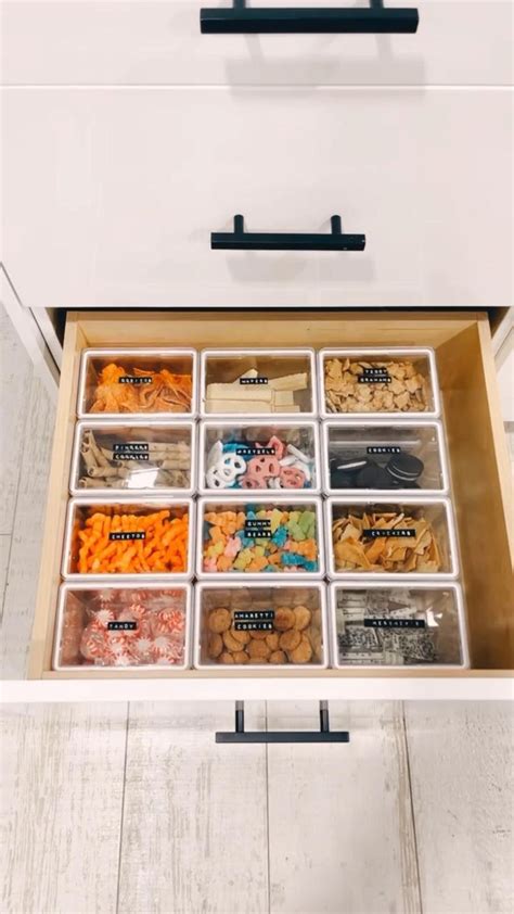 Snack Drawer In Kitchen Organization Pantry Organization Home