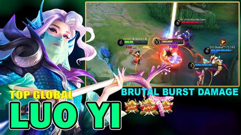 Luo Yi Brutal Burst Damage Build Top Global Luo Yi Gameplay MLBB