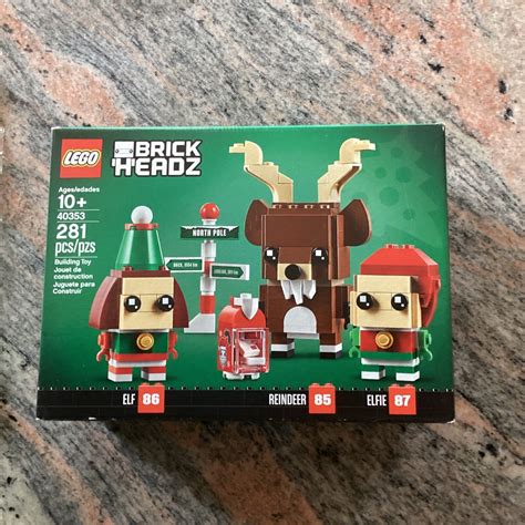 LEGO Brickheadz Reindeer Elf And Elfie 40353 Building Kit New Oct 1