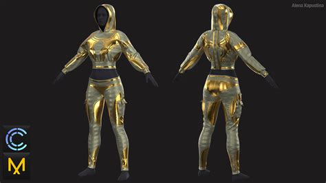 Artstation Female Outfit Marvelous Designer Clo 3d Project Obj