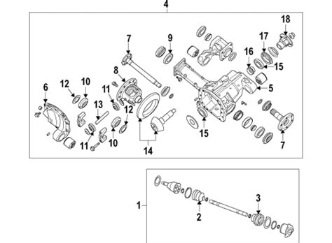 Front Axle Shafts Differential 2021 Nissan Armada