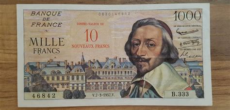 France 10 Nouveaux Francs Sur 1000 Francs 1957 Fayette Catawiki