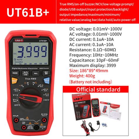 Uni T Ut61b Ut61e Ut61d Handheld Professional Digital Multimeter Tester Unit True Rms Auto