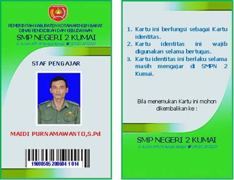 Cetak Id Card Depan Belakang Muka Lazada Indonesia