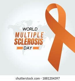 World Multiple Sclerosis Day Template Background Stock Vector Royalty