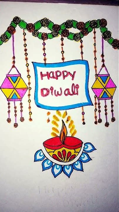 Easy Diwali Drawing For Beginners Youtube Shorts Youtube