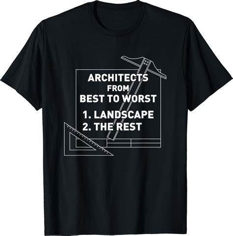 Architect Shirt For Landscape Architects T Shirt