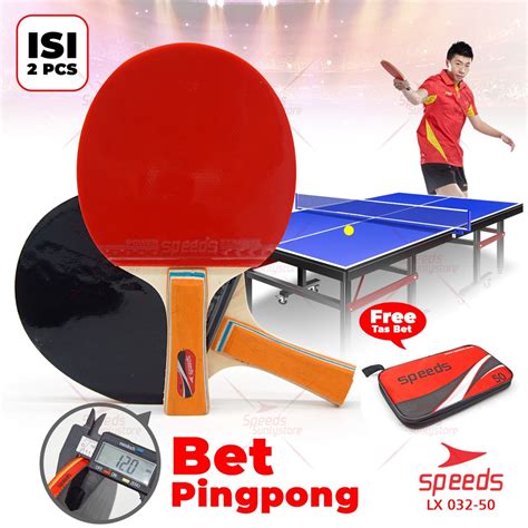 Jual SPEEDS Bat Bad Tenis Meja Pingpong Isi 2 Barang Bagus Karet