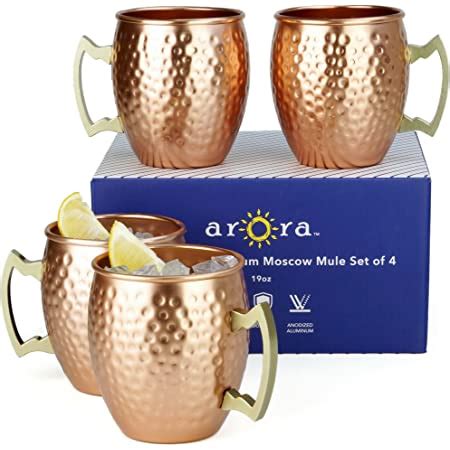 Amazon PG Moscow Mule Mugs Large Size 19 Ounces Set Of 4