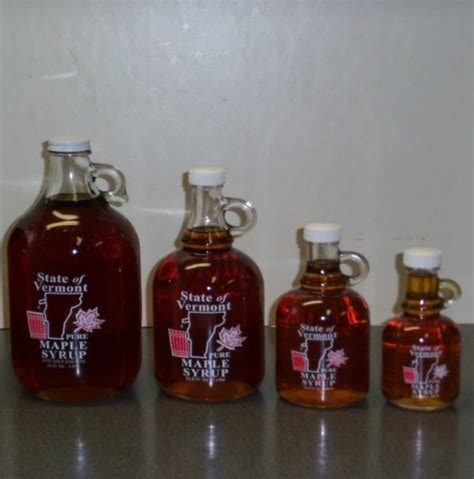 Vermont Maple Syrup In Glass Bottles