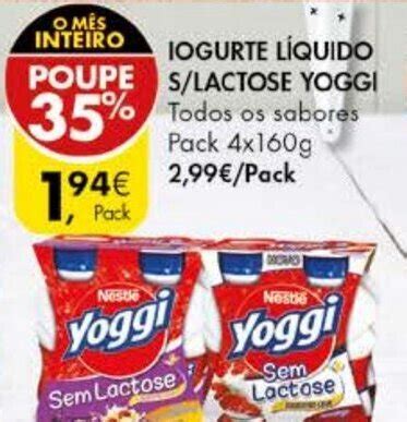 Promoção Iogurte Líquido S Lactose Yoggi Pack 4x160g em Pingo Doce