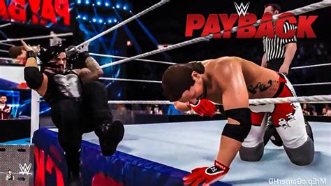 WWE 2K16 Payback 2016 Roman Reigns Vs AJ Styles Crazy Highlights