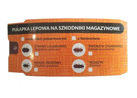 Pułapka lepowa na szkodniki magazynowe Hurtownia sklep ze środkami