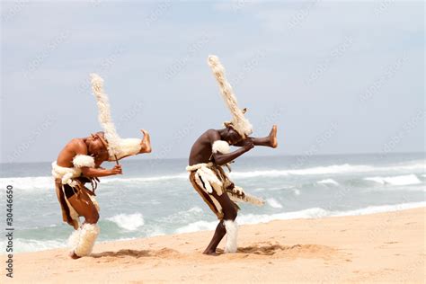 zulu dancers on beach Stock Photo | Adobe Stock