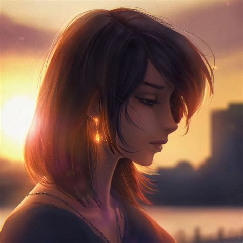 2048x2048 Urban Short Hair Girl Ipad Air Hd 4k Wallpapers Images