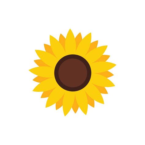 Sunflower Flat Vector Art, Icons, and Graphics for Free Download