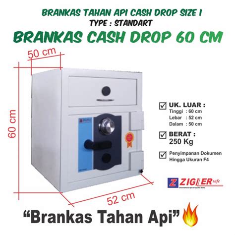 Jual Brankas Cash Drop Zigler Safe Size I Tahan Api Kota Surabaya