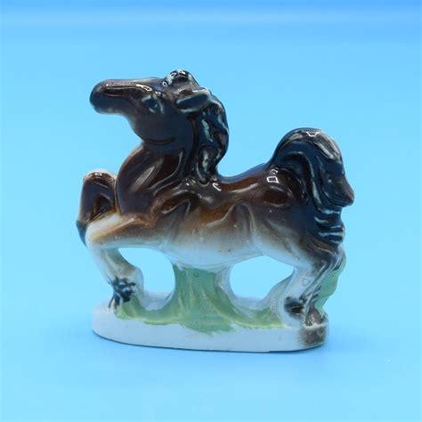 Ceramic Miniature Horse Figurine Vintage Japan Porcelain Mini Horse ...