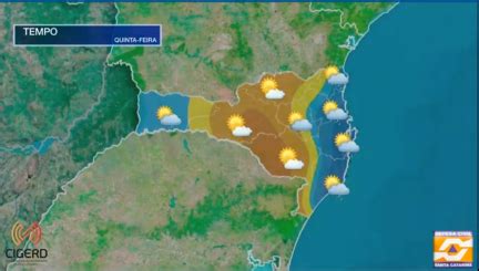 V Deo Previs O Do Tempo Para Esta Quinta Feira Em Santa Catarina