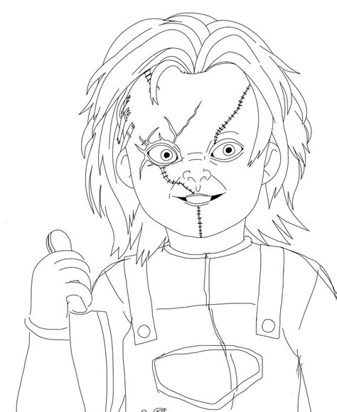 Páginas para colorir do Chucky para crianças Páginas para colorir do