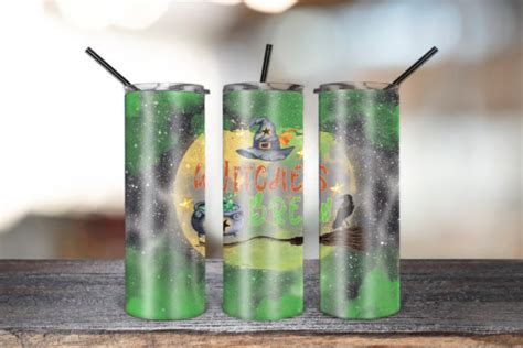 20oz Skinny Tumbler Witches Brew Glitter Graphic By Khampol Shop Design · Creative Fabrica