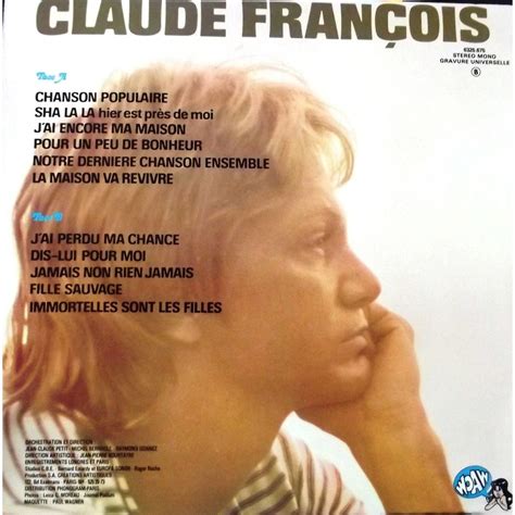 Chanson populaire de Claude François 33T chez vinyl59 Ref 117970588