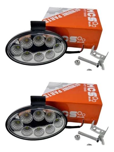 Kit Farol Auxiliar Milha Oval Led W V V Universal