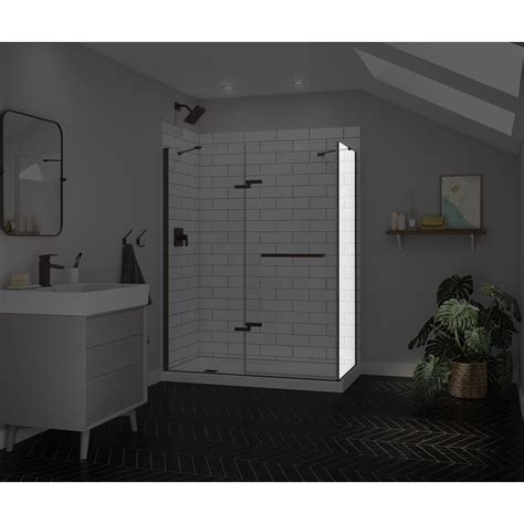 Maax Reveal Sleek 715 Inch Height Frameless Shower Door Return Panel For 34 Inch Wide Bas