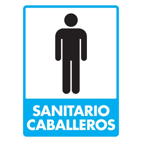 SEÑAL MODELO 193 SANITARIO CABALLEROS 30X40 NORMAL ESTIRENO EXTIN FLAM