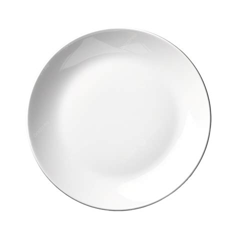 Empty Plate Top View Isolated With Clipping Path, Plate, Saucer, Blue ...