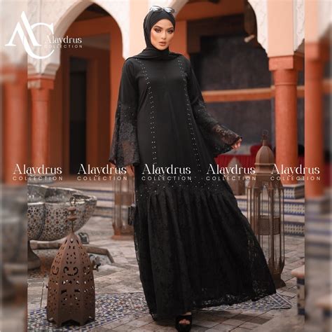 Jual Baju Muslim Abaya Bordir Gamis Maxi Dress Arab Saudi Bordir Zephy