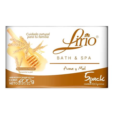 Jab N De Tocador Lirio Bath Spa Avena Y Miel Pzas De G C U