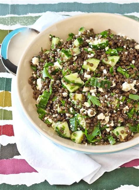 Lentil Salad Recipe With Feta Lemon And Parsley Rachel Cooks®